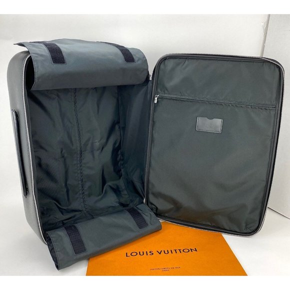 LOUIS VUITTON Luggage Taiga Pegase 60 Ardoise Rolling Suitcase Carryon - Picture 3 of 12